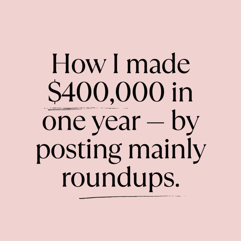 How I Made $400k in a Year Posting Mostly Roundups