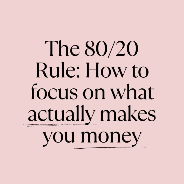 The 80/20 Rule: How to focus on what actually makes you money